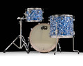 DW Design Series Blue Lightning 3pc Drum Set 12/16/22 back view