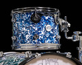 DW Design Series Blue Lightning 3pc Drum Set 12/16/22 closeup