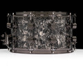 DW Collector's Series 8x14 SonicPly Silver Abalone with Black Nickel Hardware BACK VIEW