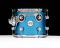 DW Design Series Component Drums 8x10 Aqua Metallic front view