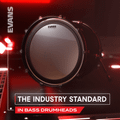 Evans UV EMAD Coated Bass Head, 18 Inch product image