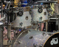 DWe 5-Piece Drum Kit Bundle Diamond Nebula with Roland V71 tom closeup
