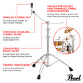 Pearl Curved Boom Cymbal Stand product image 4