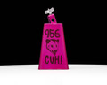 LP Rock Cowbell 956 CUH! Special Edition - Rasberry Metallic with No Ridge