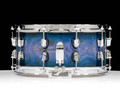 Mapex Saturn VI 14 x 6.5 Snare Drum Cobalt Burst side view