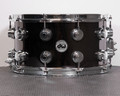 Used DW Collector's Series Black Nickel Over Brass 8" x 14" Snare Drum with Chrome Hardware