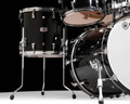 Used Yamaha Absolute Hybrid Maple 4-Piece Drum Set - Solid Black Lacquer