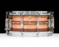 Ludwig 6.5X14 Raw Striped Copper Snare Drum
