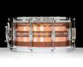 Ludwig 6.5X14 Raw Striped Copper Snare Drum