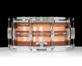 Ludwig 6.5X14 Raw Striped Copper Snare Drum