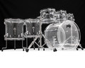 PDP Concept Acrylic 6pc Shell Pack – Clear w/ Chrome Hardware (PDCA2216CL) front view