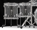 PDP Concept Acrylic 6pc Shell Pack – Clear w/ Chrome Hardware (PDCA2216CL) closeup