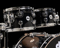 DW Collector's SSC Maple 5pc - Gloss Black Chrome Hardware closeup