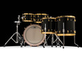 Yamaha PHX Shell Pack Solid Black Gold 10/12/14/16/22 back view