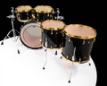 Yamaha PHX Shell Pack Solid Black Gold 10/12/14/16/22 top view