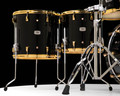 Yamaha PHX Shell Pack Solid Black Gold 10/12/14/16/22 closeup