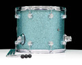 DW Performance Series 12x14 Floor Tom - Aqua Glass back view