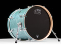 DW Performance Series 16x20 Bass Drum - Aqua Glass front view