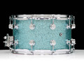 DW Performance Series 8x14 Snare Drum - Aqua Glass back view