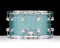 DW Performance Series 8x14 Snare Drum - Aqua Glass side view