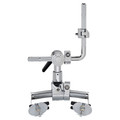 DW Bass Drum Mounted Retro Rail Mount, Short Version, Chrome product image 1