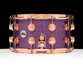 DW Collector's SSC Maple 8x14 Snare Drum - Purple Drift side view