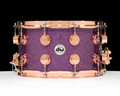 DW Collector's SSC Maple 8x14 Snare Drum - Purple Drift front view
