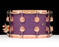 DW Collector's SSC Maple 8x14 Snare Drum - Purple Drift back view