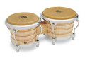 LP LP201AX-2 7-1/4" and 8-5/8" Bongos - Natural with Chrome Hardware product image