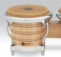 LP LP201AX-2 7-1/4" and 8-5/8" Bongos - Natural with Chrome Hardware product image