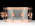 DW Collector's Series 6.5x14 Nickel Over Brass Snare Drum, Copper Hardware