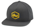 DW MFG Hex Logo Snapback Hat, Gray w/Yellow product image