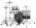 PDP Concept Maple Series 3-Piece Rock Shell Pack, Silver/Black Fade Lacquer product image