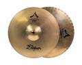 Used Zildjian 14" A Custom Mastersound HiHat Cymbal Pair front view