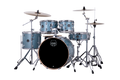 Mapex Venus 5 Piece Fusion Complete Setup Aqua Blue Sparkle product image