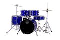 Mapex Comet 5 Piece Complete Setup 18" Bd Indigo Blue product image