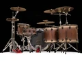 DW Collector's Series 5pc Prototype Kit - Hard Satin Burst Over Walnut back view