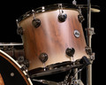 DW Collector's Series 5pc Prototype Kit - Hard Satin Burst Over Walnut closeup view