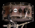 DW Collector's Series 5pc Prototype Kit - Hard Satin Burst Over Walnut closeup view