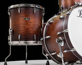 Pearl Wood/Fiberglass 3 pc Drum Set 13/16/22 Satin Cocoa Burst