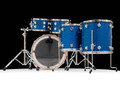 DW Collector's SSC Maple 5pc - Blue Glass Chrome Hardware - back view