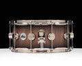 DW Collector's 6.5 x 14 Pure Walnut Snare Drum SS Ebony Satin Oil Burst - Nickel Hardware
