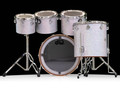 DW Collector's Series Diamond Nebula Concert Tom Kit with Chrome Hardware back view