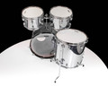 Vintage Slingerland 4pc Shell Pack - Chrome Finish - top view