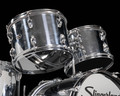 Vintage Slingerland 4pc Shell Pack - Chrome Finish - closeup view