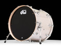DW Collector's Series SSC Maple 18x22 Bass Drum - Broken Glass with Chrome Hardware - side view