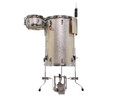 Used Yamaha Steve Jordan Cocktail Kit - Silver Sparkle - side view