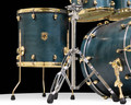 Used SJC Custom Tour Series 4pc Shell Pack Autumn Hunter w/ Gold HW - closeup view