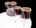 Used Yamaha Absolute Hybrid 5PC Maple Shell Pack Classic Walnut - top view