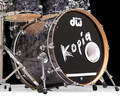 Used DW Performance Series 7pc Drum Kit Black Diamond 8/10/12/14/16/22/14SD